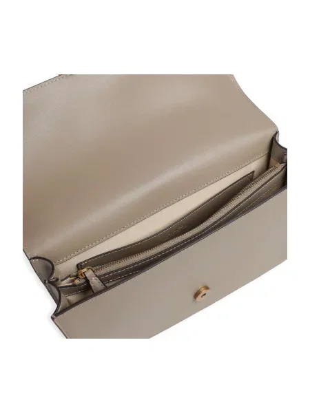 Klasická crossbody kabelka Pinko béžová