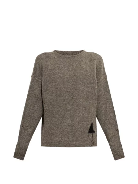 Pulover Roa de mohair cu autograf maro