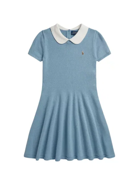 Sukienka dziecięca Polo Ralph Lauren niebieska