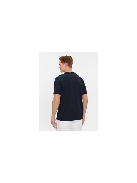 Tommy Hilfiger Póló Script Logo Tee Regular Fit sötétkék