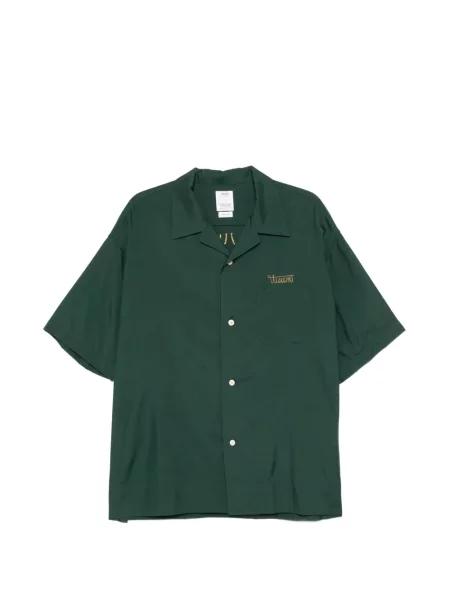 Scurt cămașă Visvim cu broderie verde