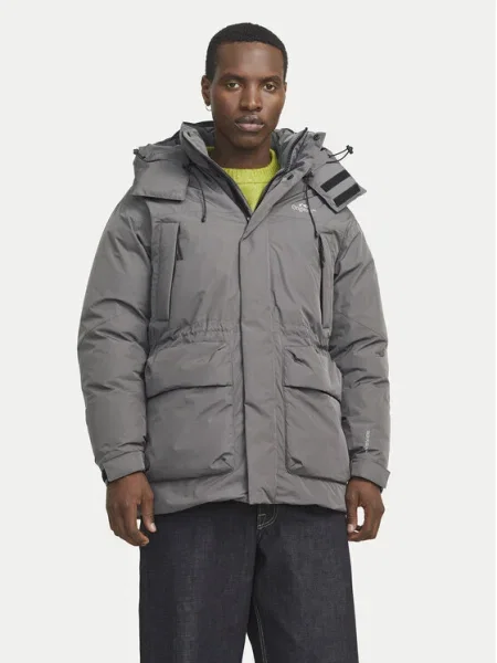 Jack&Jones Vatovaná bunda Kani sivá