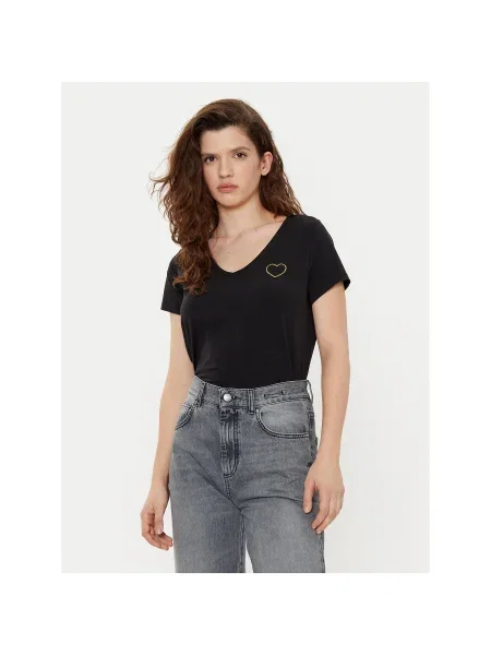 Pieces Póló New Billy Regular Fit fekete
