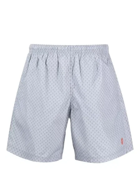 Spodní díl plavek Alexander Mcqueen s potiskem modrý