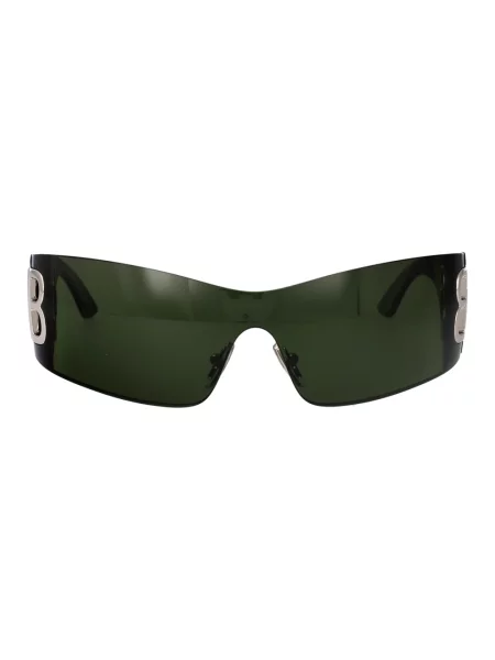 Okulary przeciwsłoneczne Balenciaga Shield zielone