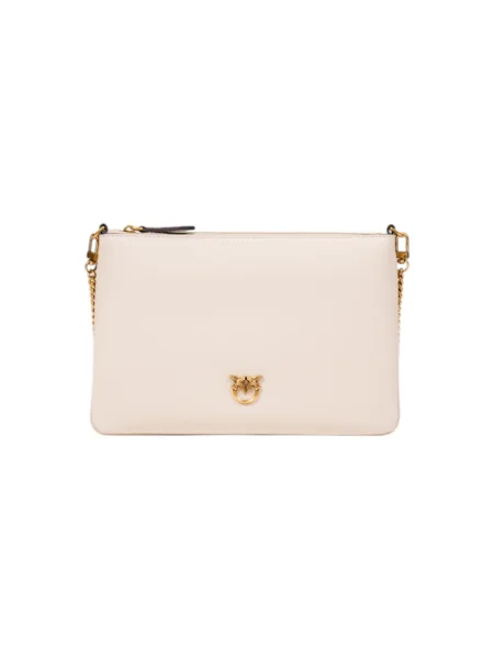 Torebka na łańcuszku Pinko bez obcasa klasyczna różowa