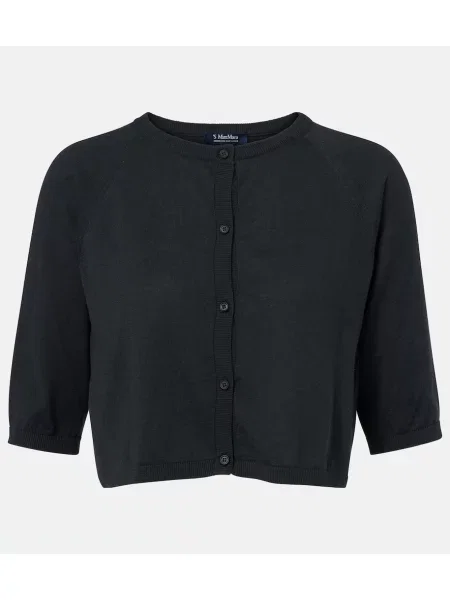 Decupat cardigan 's Max Mara de mătase verde