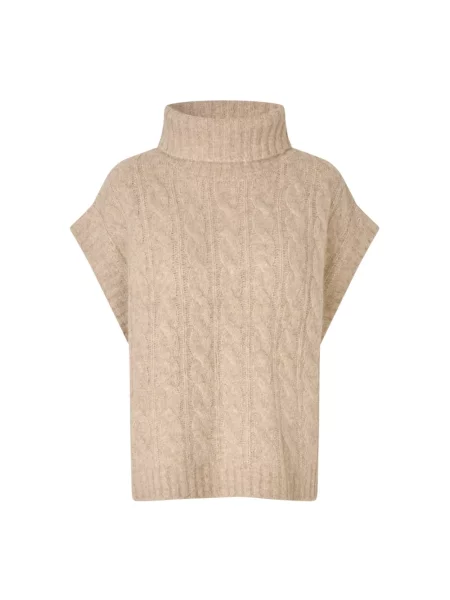 Sweter Lollys Laundry wełniany beżowy