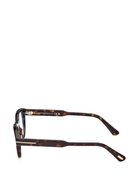 Ochelari de soare rotunzi Tom Ford Eyewear maro