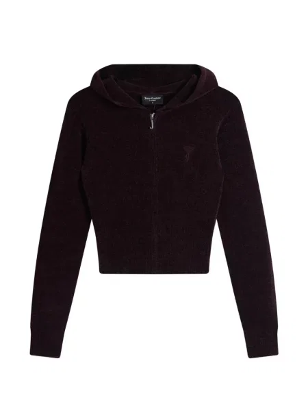 Hanorac cu glugă Juicy Couture cu autograf violet