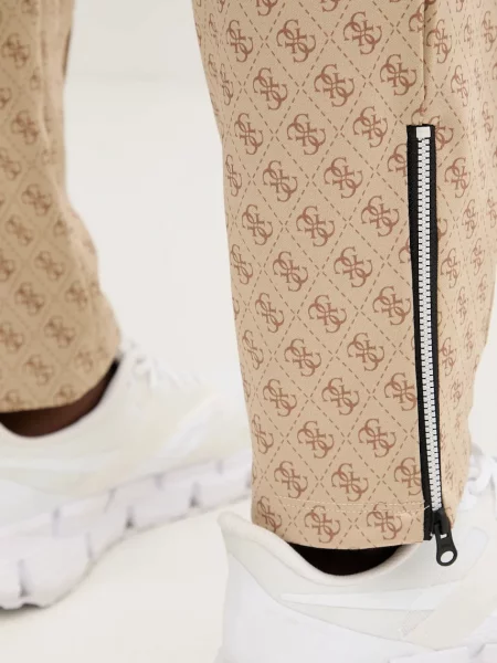Спортивні штани Guess KORBIN візерунок бежевий