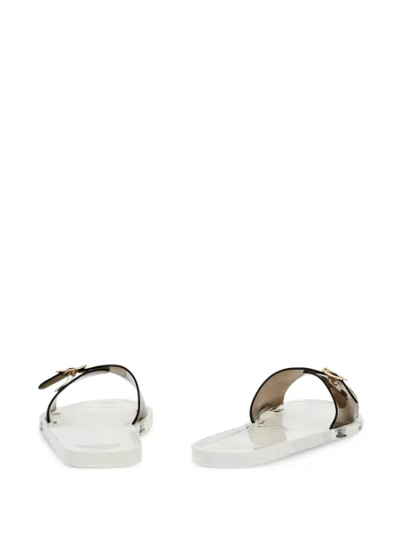 Papuci Ancient Greek Sandals cu cataramă alb