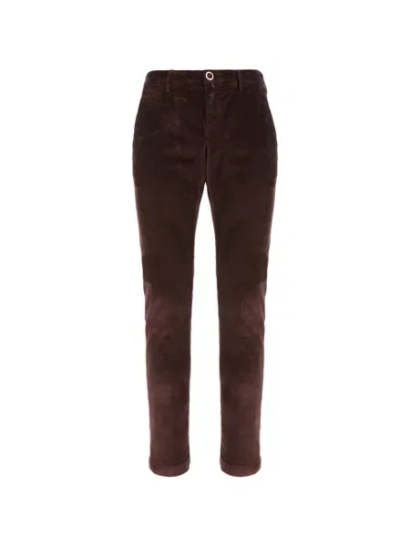Pantaloni Jacob Cohën de catifea cord roșu