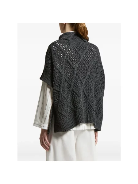 Sweter z golfem Peserico czarny