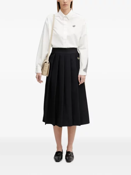 Fustă midi Fred Perry negru