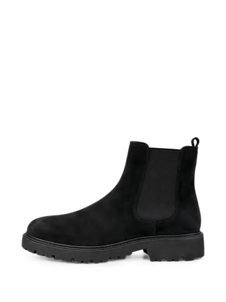 Botine chelsea Doucal's din piele de căprioară negru