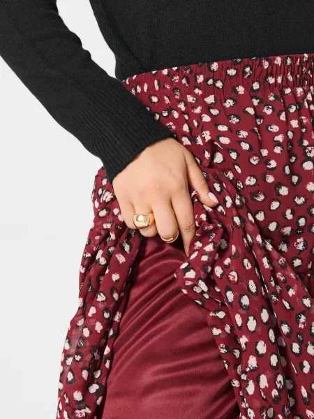 Спідниця бордовий