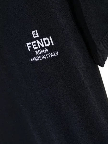 Sukienka dziecięca Fendi niebieska