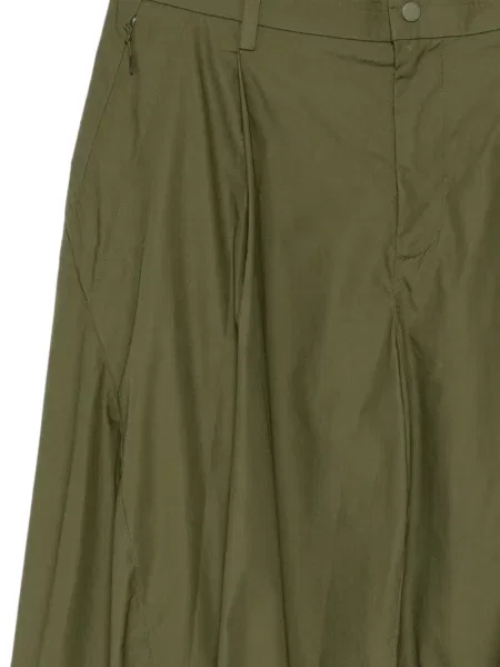 Pantaloni Croquis din poplin verde