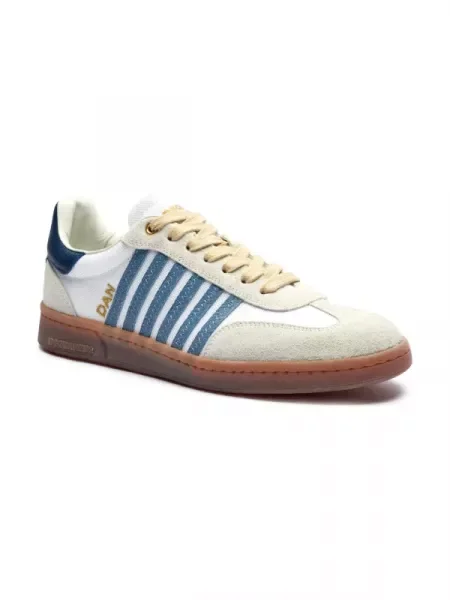 Sneakers tornacipő BOXER bőr hozzáadásával