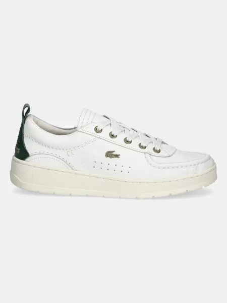 Кожаные кроссовки Lacoste белые
