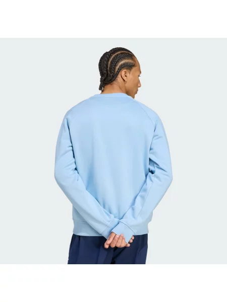 Bluza z wyhaftowanym logo Adidas Originals niebieska