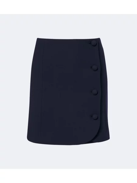 Fustă Valentino de lână albastru