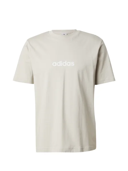 ADIDAS SPORTSWEAR Tricou funcțional Essentials Linear gri deschis alb