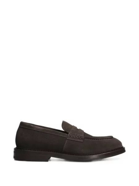 Pantofi loafer Green George din piele de căprioară verde