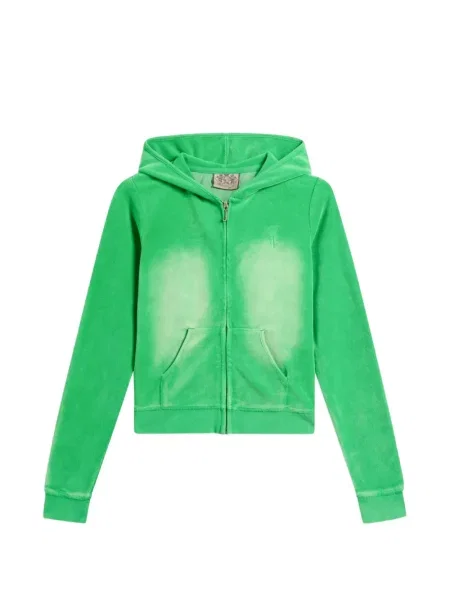 Džemperis su gobtuvu Juicy Couture žalia