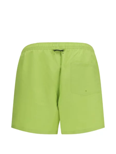 Haftowane kąpielówki Fred Perry ze sznurkiem zielone