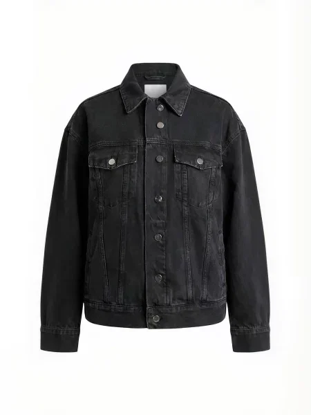 Crās Geacă de primăvară-toamnă Legendcras denim negru