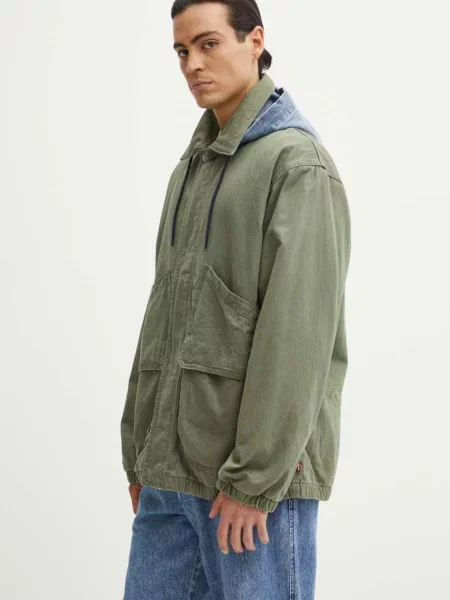 Яке Levi's преходен модел с уголемена кройка зелено