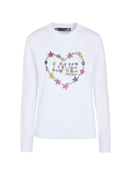 Geacă Love Moschino alb