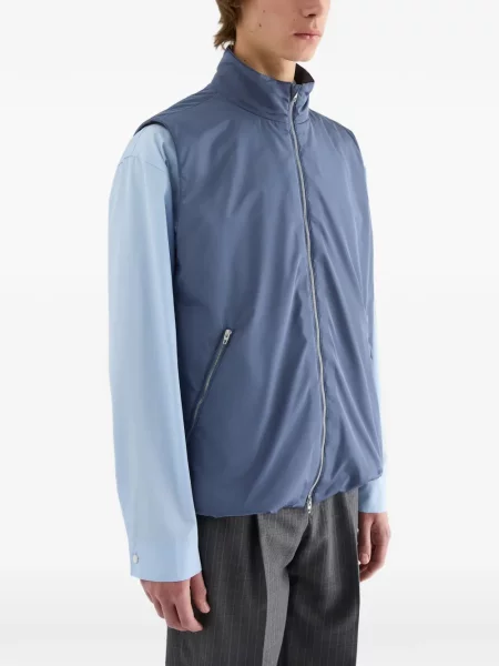 Tafta vestă Jil Sander albastru