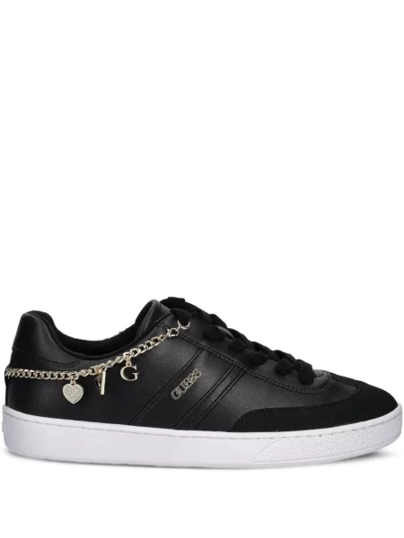 Sneakerși Guess cu autograf negru