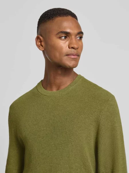 Sweter z dzianiny z prążkowanymi wykończeniami Mcneal