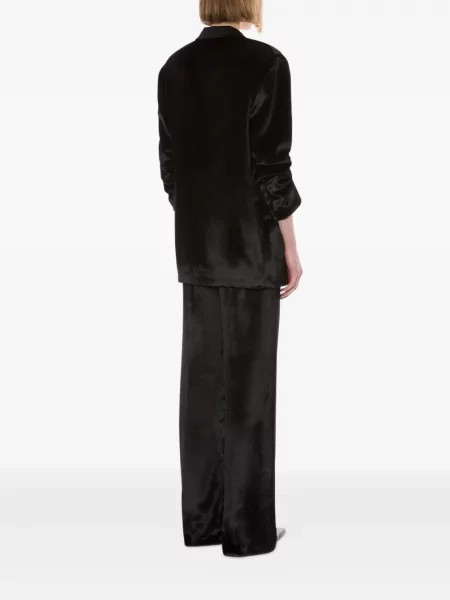 Sacou Alberta Ferretti din satin negru