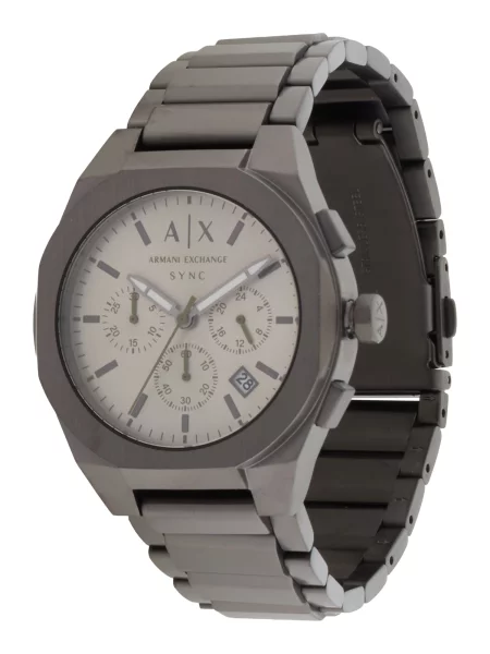 ARMANI EXCHANGE Ceas analogic SYNC argintiu gri