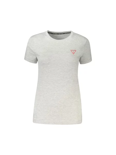 Koszulka Guess z krótkim rękawem ze stretchu biała