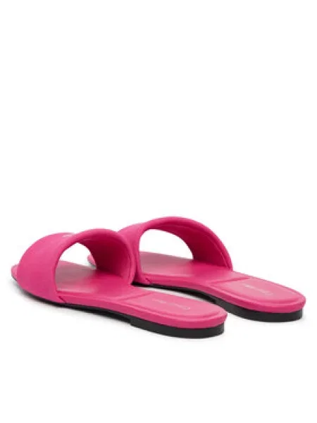 Calvin Klein Papucs Square Flat Sndl Canvas Hw rózsaszín