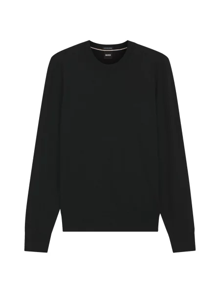 BOSS Pulover H-Leno-L' negru