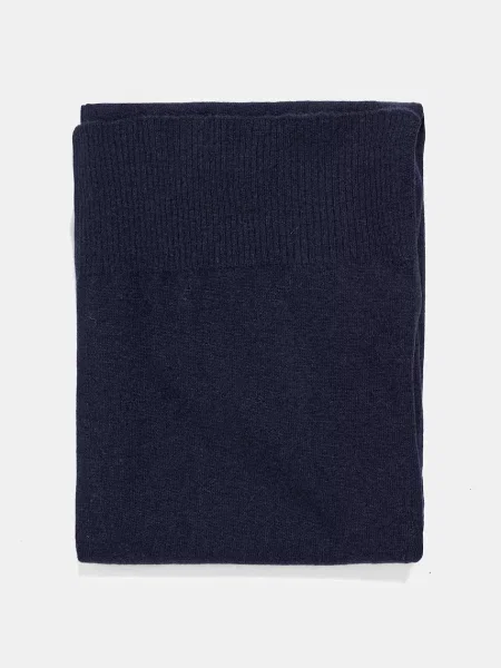 Шерстяной однотонный шарф United Colors Of Benetton черный