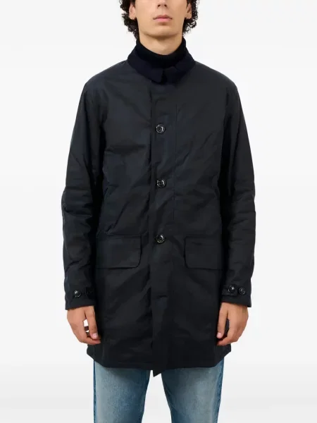Gulerat ceruit palton Barbour de catifea cord albastru