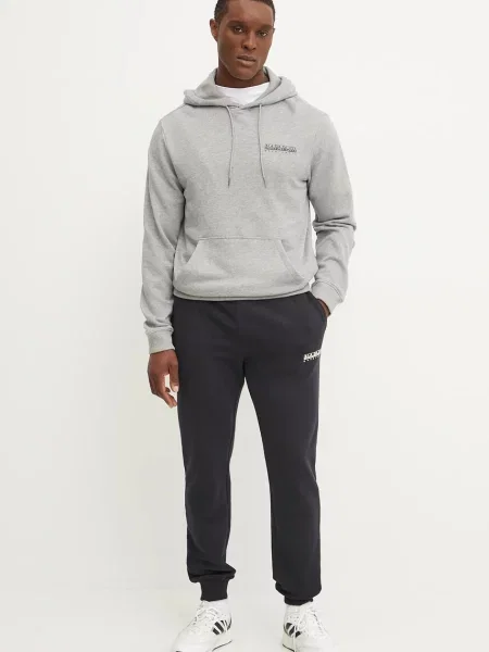 Napapijri spodnie dresowe M-Gori z nadrukiem czarny