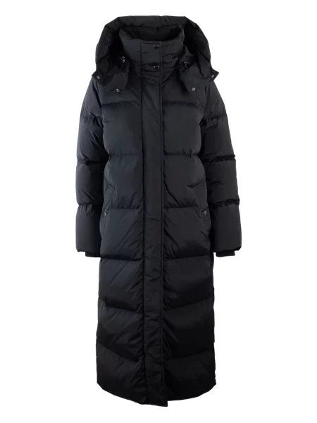 Palton Woolrich cu glugă negru