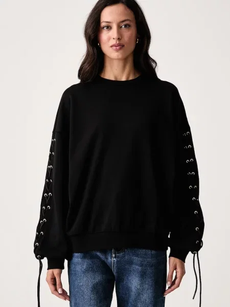 Liu Jo hanorac oversized pentru femei cu negru