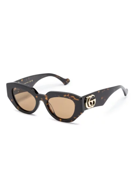 Sluneční brýle Gucci Eyewear hnědé