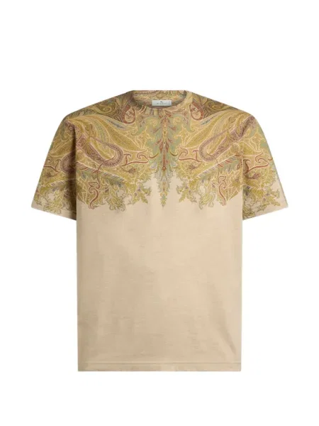 Tricou Etro cu imagine din jerseu cu model paisley