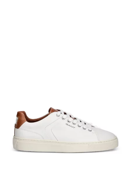 Bőr sneaker Gant fehér